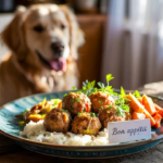 Boulettes de dinde, riz et carottes : un plat sain à partager avec votre chien