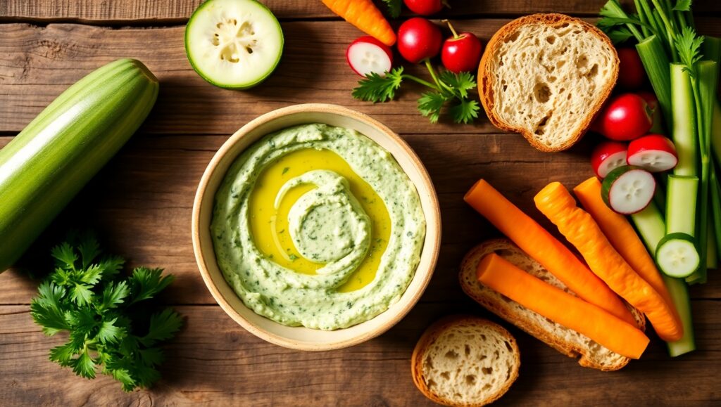 Tartinade de courgettes et persil : une recette légère, saine et savoureuse