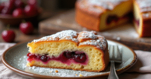 Gâteau Basque à la Cerise Noire