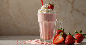 Milkshake à la Fraise Maison