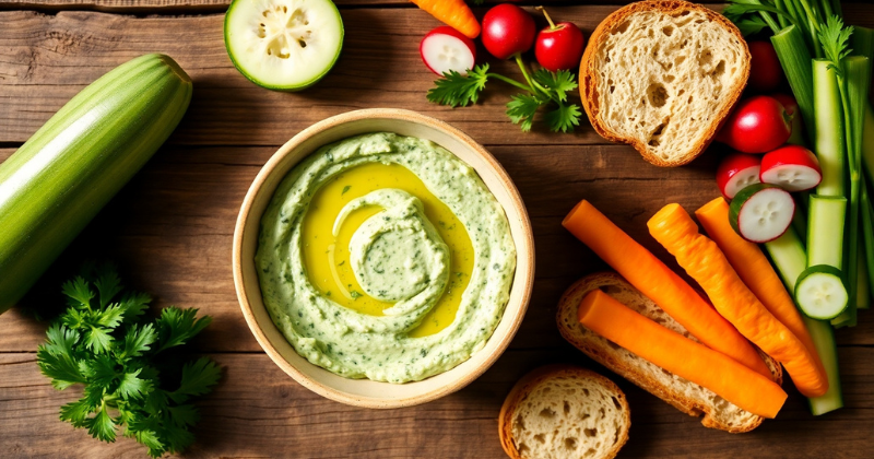 Tartinade de courgettes et persil
