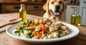 poulet haricots recette pour chiens maison
