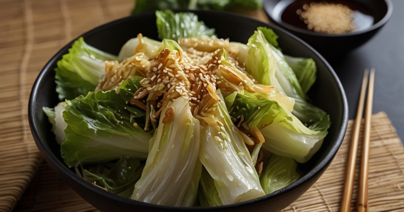 chou chinois sauté façon asiatique