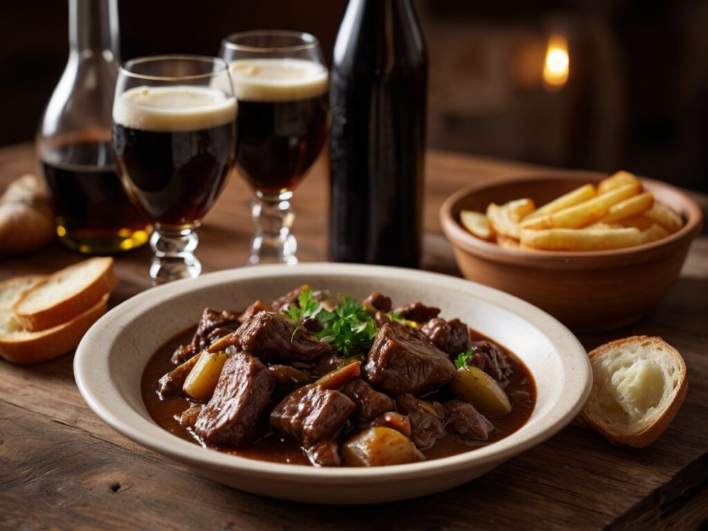 Carbonade Flamande avec Frites Maison