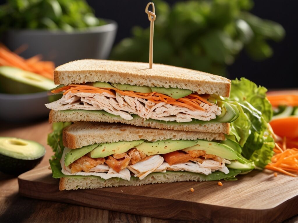 Club Sandwich au poulet et avocat