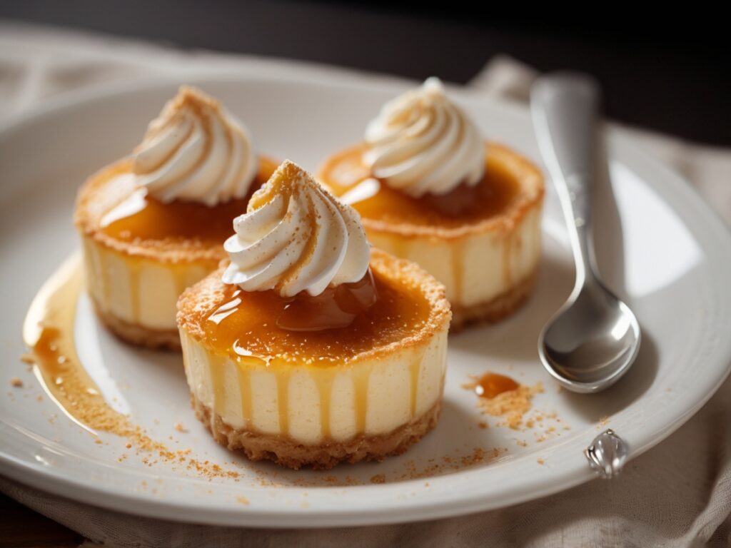 Mini Cheesecakes Crème Brûlée