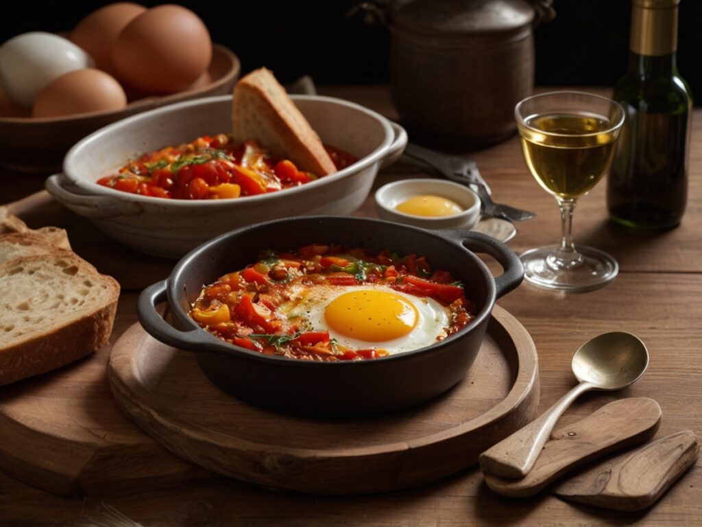 Piperade Basque et Œuf au Plat